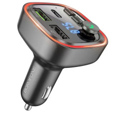 АЗП FM модулятор Borofone BC48 Broad 18W+QC3.0 (2USB-A/1C)