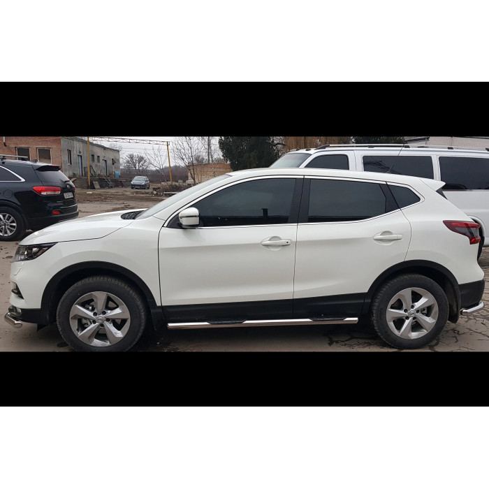 Бічні труби (2017-2021, 2 шт., нерж.) для Nissan Qashqai рр.