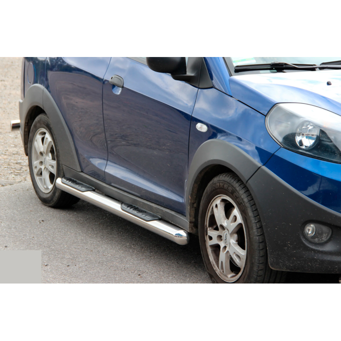 Бічні труби (2 шт., нерж.) для Chery Beat 2009-2015 рр.