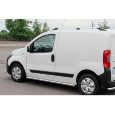 Бічні труби Ø60 (2 шт., Нерж.) для Fiat Fiorino/Qubo 2008-2024 рр