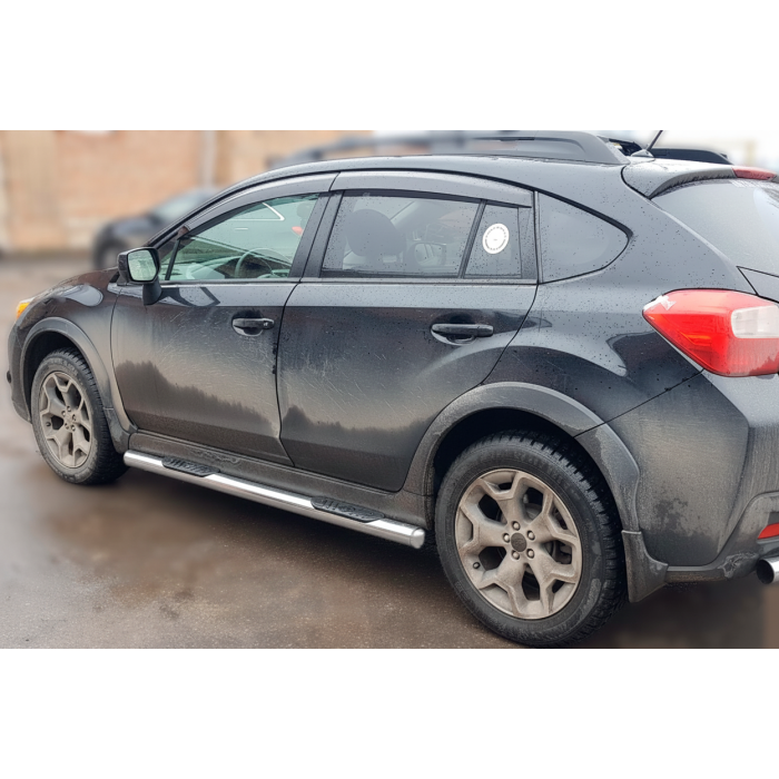 Бічні труби BB002 (2 шт., нерж.) для Subaru XV 2011-2017 рр.