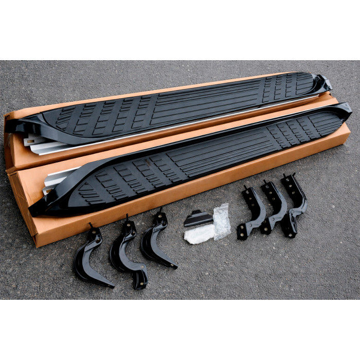 Бокові пороги HARMS (2 шт) для Toyota Land Cruiser Prado 120 2002-2009 рр.