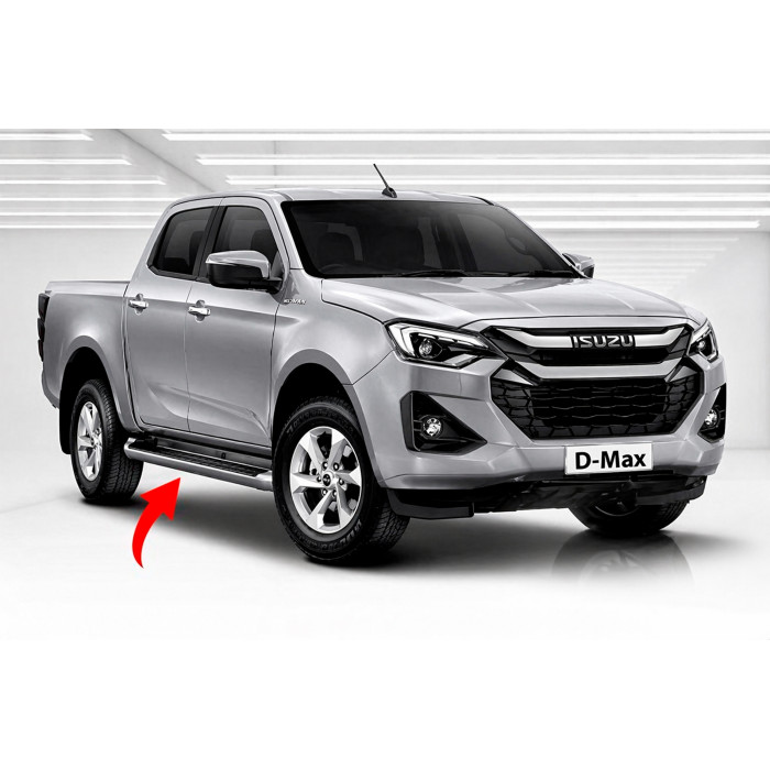 Бокові пороги OEM (2 шт) для Isuzu D-Max 2019- рр.