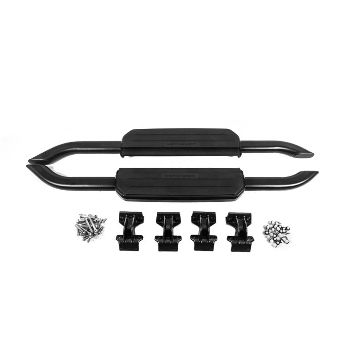 Бокові пороги OEM Black (для 90, 2 шт) для Land Rover Defender 2019- рр.