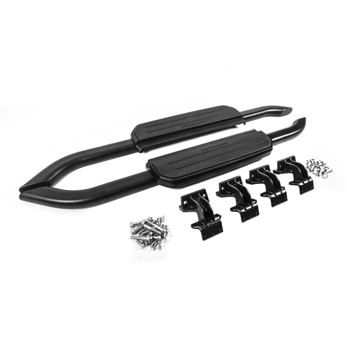 Бокові пороги OEM Black (для 90, 2 шт) для Land Rover Defender 2019- рр.