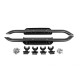 Бокові пороги OEM Black (для 90, 2 шт) для Land Rover Defender 2019- рр.