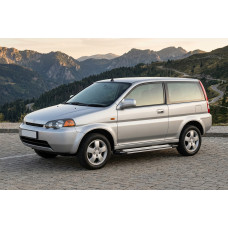 Бокові пороги Rainbow (2 шт., алюміній) для Honda HR-V 1998-2006 рр