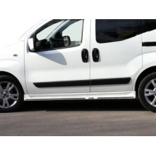 Бокові пороги сиріт (під фарбування) для Peugeot Bipper 2008-2017 рр