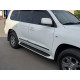 Бокові пороги V2 Чорний колір для Lexus LX570/450d 2008-2022 рр