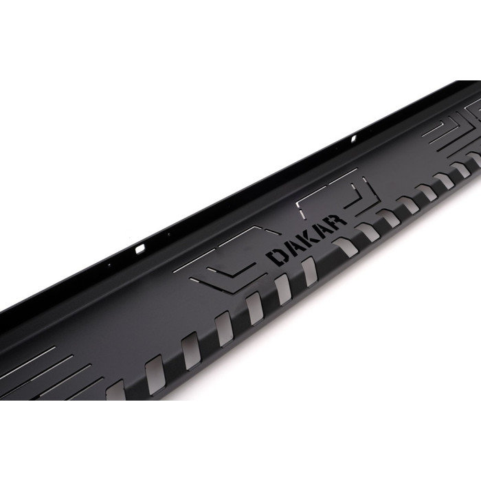 Боковые пороги Dakar V1 без LED (2 шт, металл) для Isuzu D-Max 2011-2019 рр.