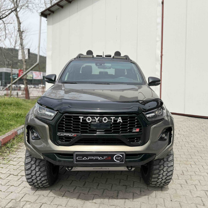 Дефлектор капота (2020-2026, EuroCap) для Toyota Hilux 2015- рр.