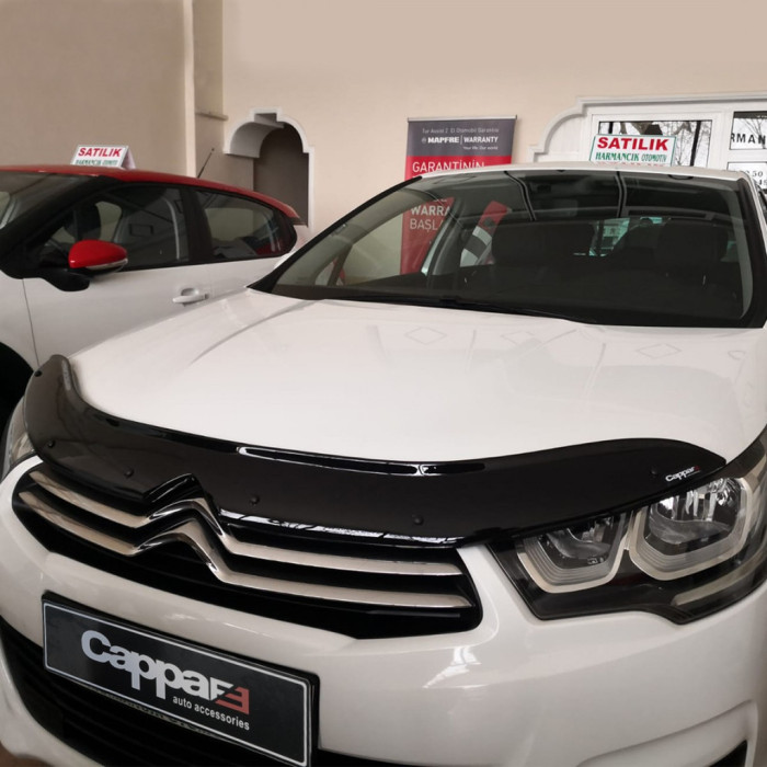 Дефлектор капота (Eurocap) для Citroen C-4 2010-2018 рр.