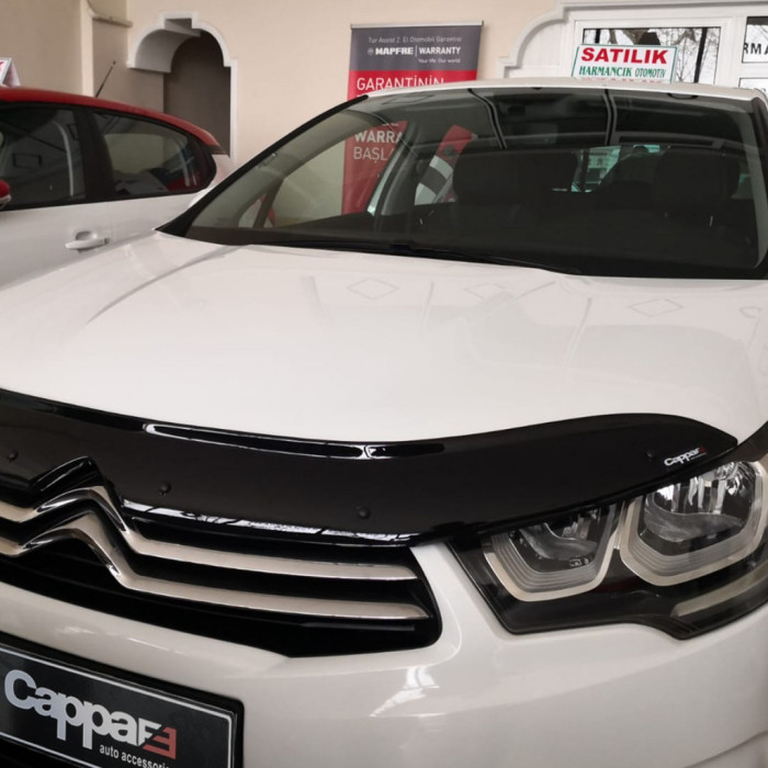 Дефлектор капота (Eurocap) для Citroen C-4 2010-2018 рр.