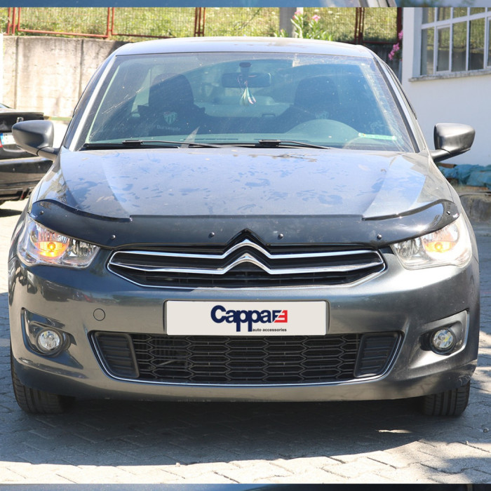 Дефлектор капота (EuroCap) для Citroen C-Elysee 2013-2022 рр.