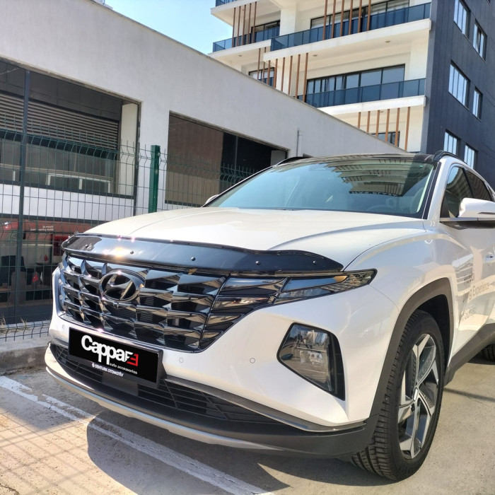 Дефлектор капота (EuroCap) для Hyundai Tucson NX4 2021- рр.