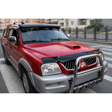 Дефлектор капота (EuroCap) для Mitsubishi L200 1996-2006 рр