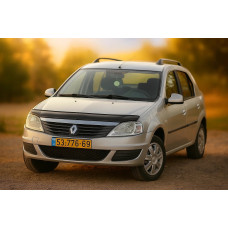 Дефлектор капота (EuroCap) для Renault Logan I 2008-2013 рр