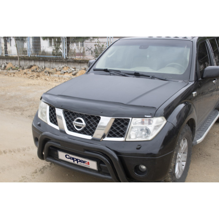 Дефлектор капоту (EuroCap) для Nissan Navara 2006-2015 рр.