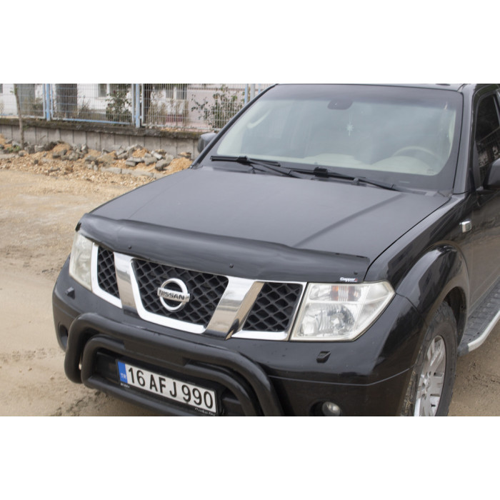 Дефлектор капоту (EuroCap) для Nissan Navara 2006-2015 рр.