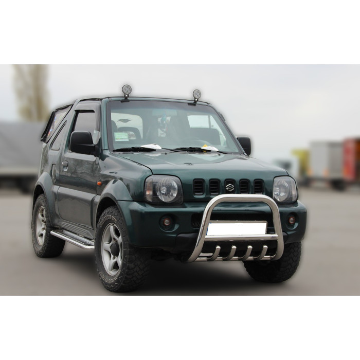 Кенгурятник F2-01 (нерж) для Suzuki Jimny 1998-2018 рр.