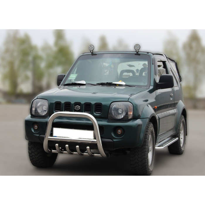 Кенгурятник F2-01 (нерж) для Suzuki Jimny 1998-2018 рр.
