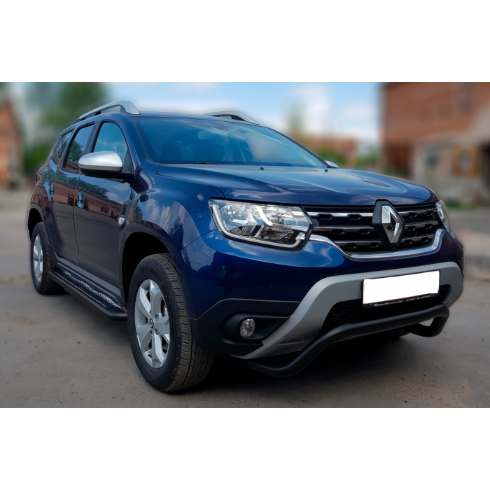 Кенгурятник ST011 Black (нерж.) для Renault Duster 2008-2017 рр.