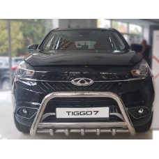 Кенгурятник WT003 (нерж) для Chery Tiggo 7 2016-2019 рр