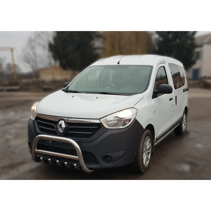 Кенгурятник WT003 (нерж) для Dacia Lodgy 2012-2022 рр.