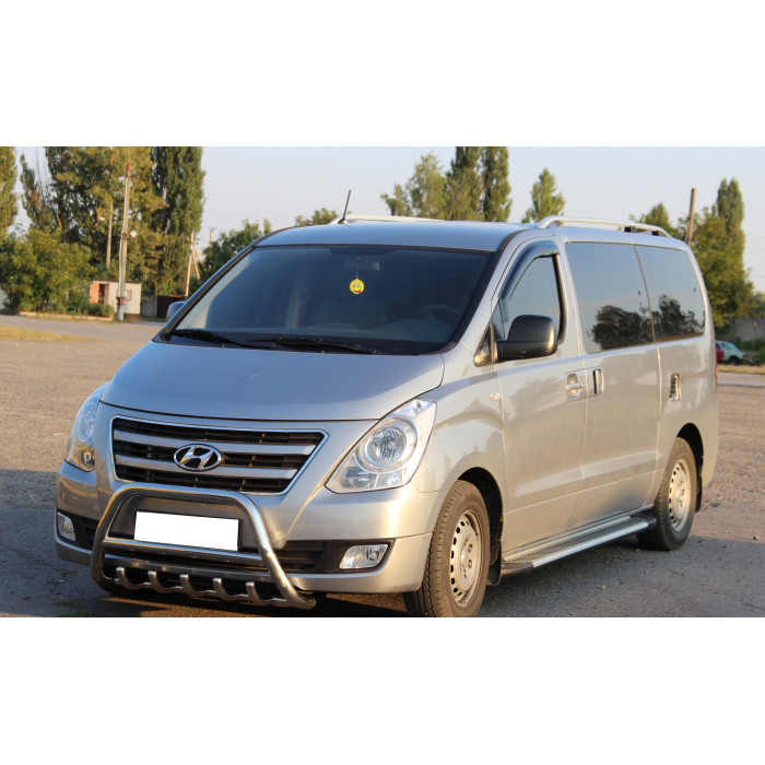 Кенгурятник WT003 (нерж) для Hyundai H300, H1, Starex 2008-2020 рр.
