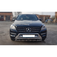 Кенгурятник WT003 (нерж.) для Mercedes GLE/ML сlass W166 2011-2018 рр