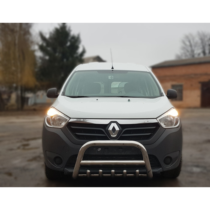 Кенгурятник WT003 (нерж) для Renault Lodgy 2013-2022 рр.