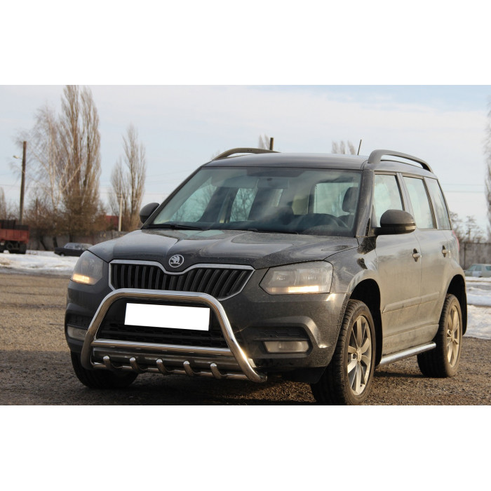 Кенгурятник WT003 (нерж) для Skoda Yeti 2009-2017 рр.