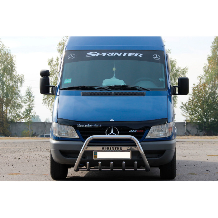 Кенгурятник WT004 (нерж.) 2000-2006 для Mercedes Sprinter W901/902/903/904/905 рр.