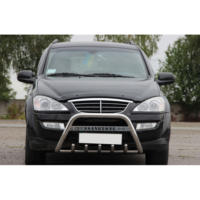 Кенгурятник WT004 (нерж) для SsangYong Kyron 2005-2014 рр.