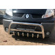 Кенгурятник WT004 з написом Trafic (нерж.) 6 зубів для Renault Trafic 2001-2015 рр.
