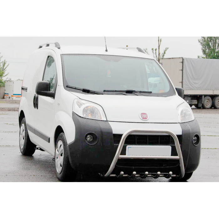 Кенгурятник WT006 (нерж) для Fiat Fiorino/Qubo 2008-2024 рр.