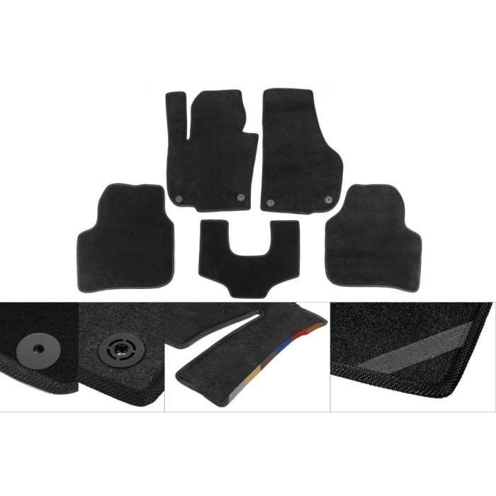 Килимки текстильні Premium (чорні) для Honda M-NV 2020- рр