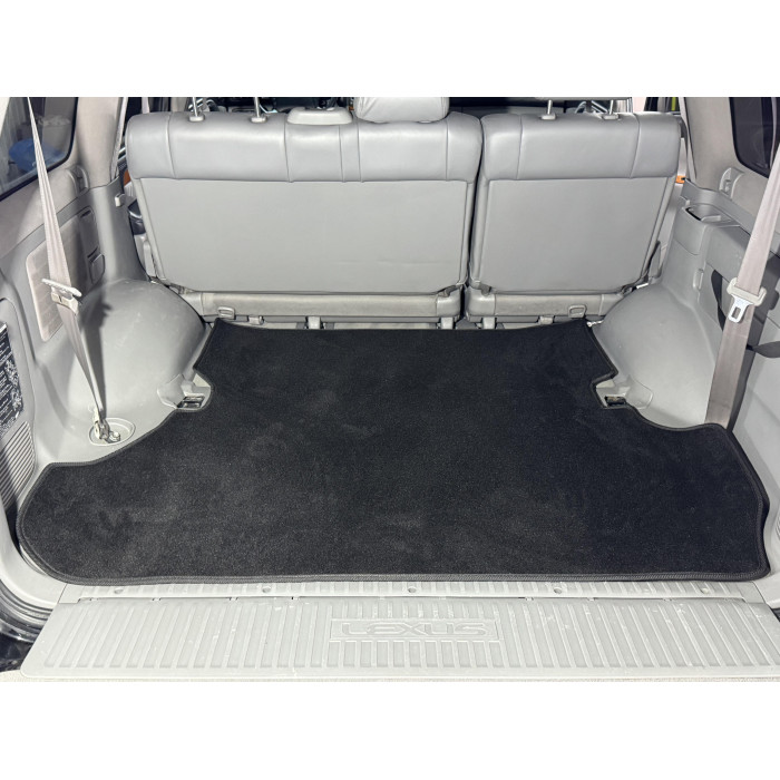 Килимок багажника текстильний Premium 2 шт Чорний (7 місць) для Lexus LX470 1998-2007 рр