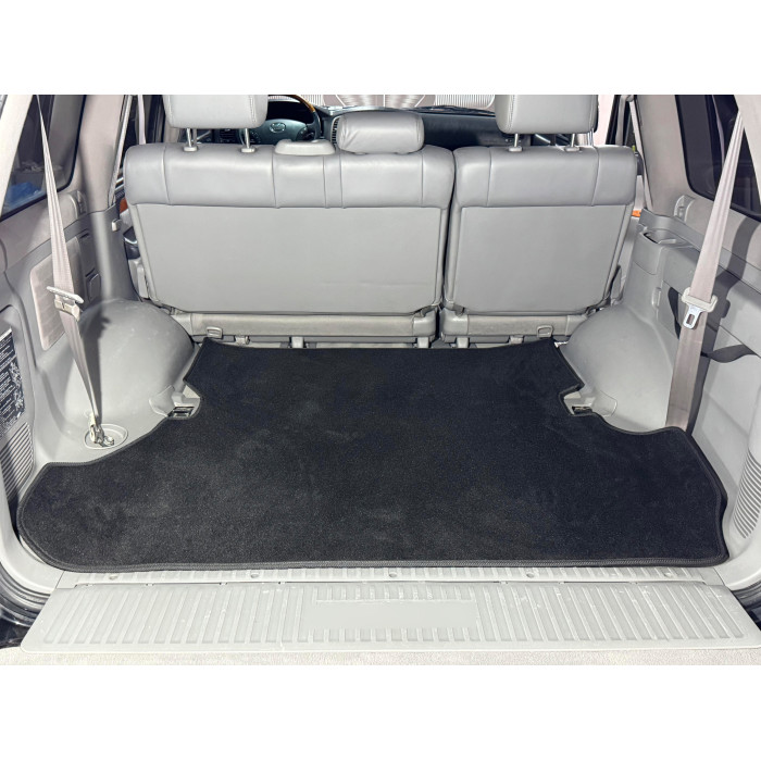 Килимок багажника текстильний Premium 2 шт Чорний (7 місць) для Toyota Land Cruiser 100 1998-2007 рр