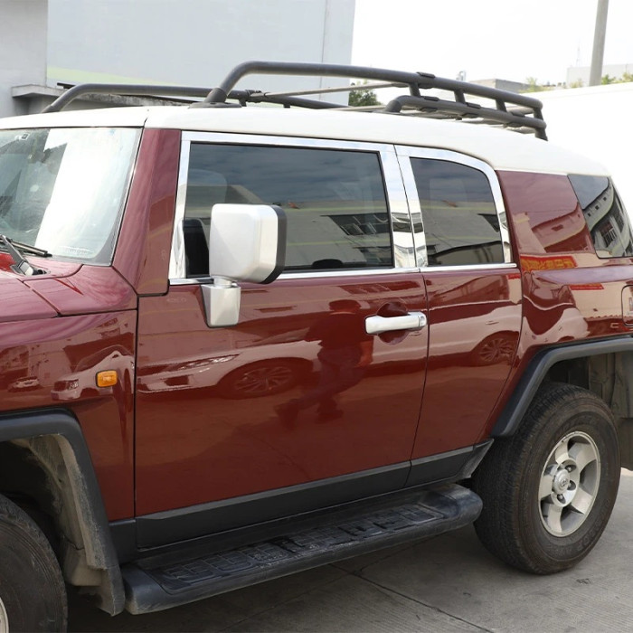 Комплект молдингів на вікна (нержавійка, 16 шт) для Toyota FJ Cruiser 2006-2022 рр
