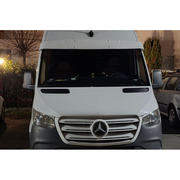 Козирьок на лобове скло (Білий, 5мм) для Mercedes Sprinter W906 2006-2018 рр