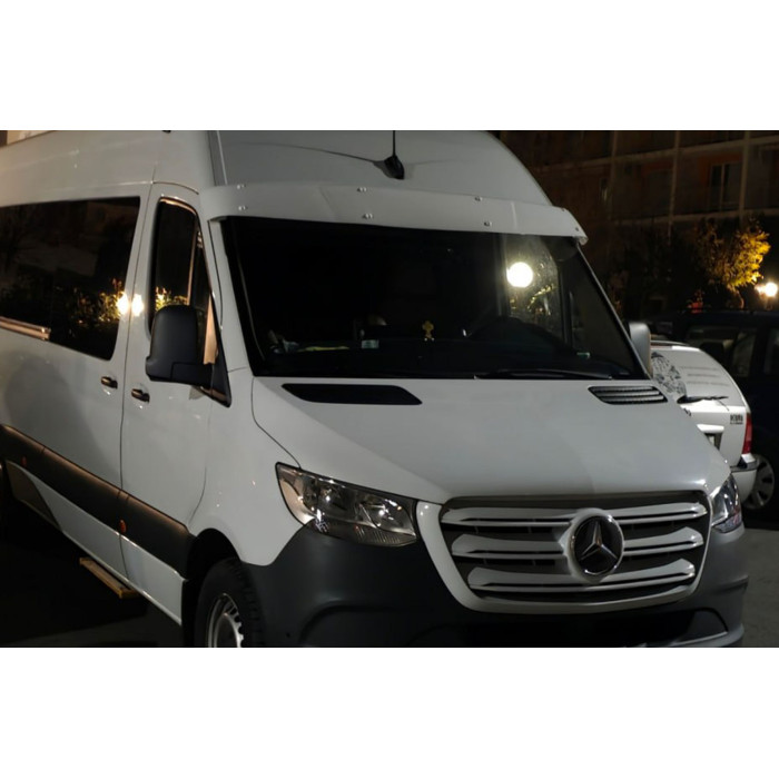 Козирьок на лобове скло (Білий, 5мм) для Mercedes Sprinter W906 2006-2018 рр