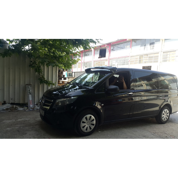Козирьок на лобове скло (чорний глянець, 5мм) для Mercedes Vito/V-class W447 2014- рр
