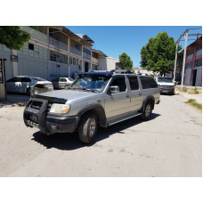 Козирьок на лобове скло (чорний глянець, 5мм) для Nissan NP300 1999-2015 рр