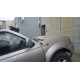 Козирьок на лобове скло (чорний глянець, 5мм) для Nissan NP300 1999-2015 рр