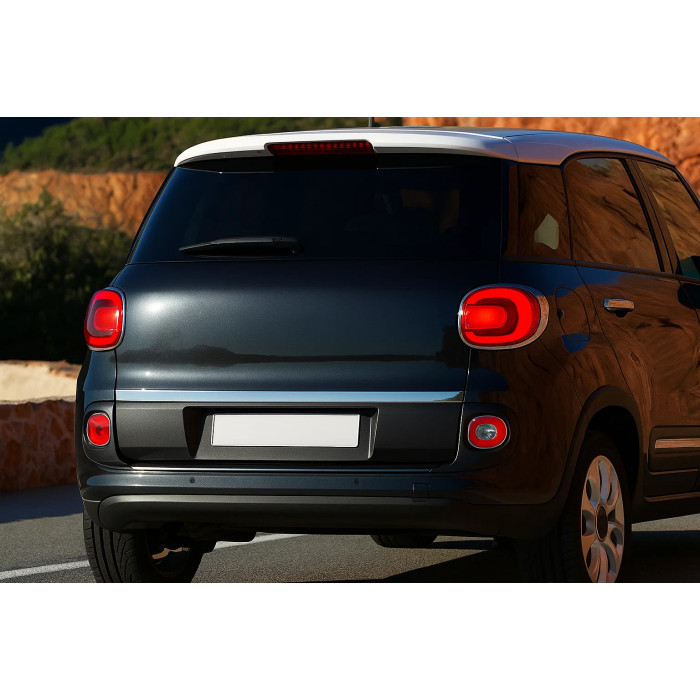 Кромка багажника (нерж.) Carmos - Турецька сталь для Fiat 500/500L 2013-2022 рр