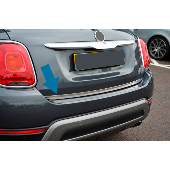 Кромка багажника (нерж) Carmos - Турецька сталь для Fiat 500X 2014-2024 рр
