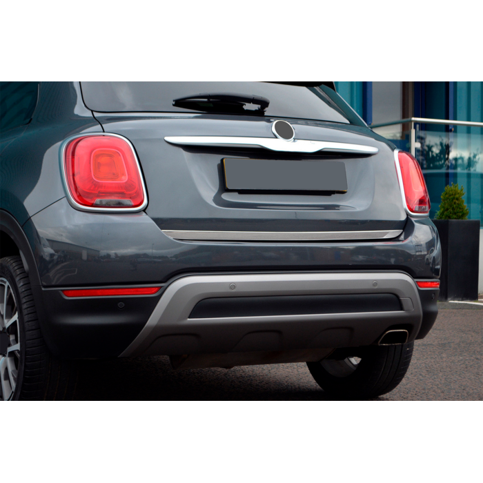 Кромка багажника (нерж) Carmos - Турецька сталь для Fiat 500X 2014-2024 рр