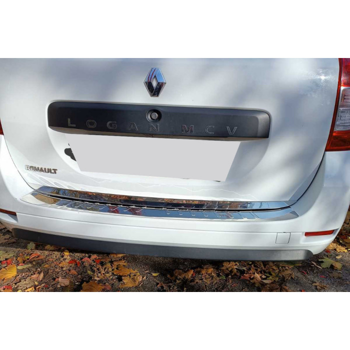 Кромка багажника (нерж) Carmos - Турецька сталь для Renault Logan MCV 2013-2022 рр