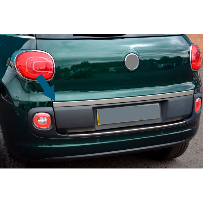 Кромка багажника (нерж.) OmsaLine - Італійська нержавійка для Fiat 500/500L 2013-2022 рр